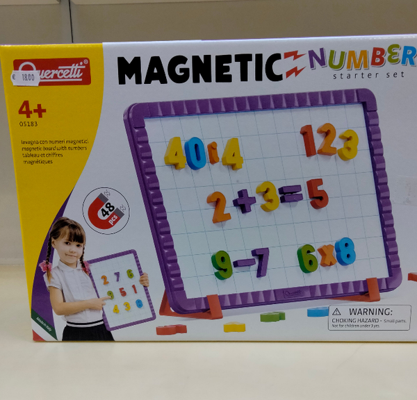 Lavagna con numeri magnetici Quercetti