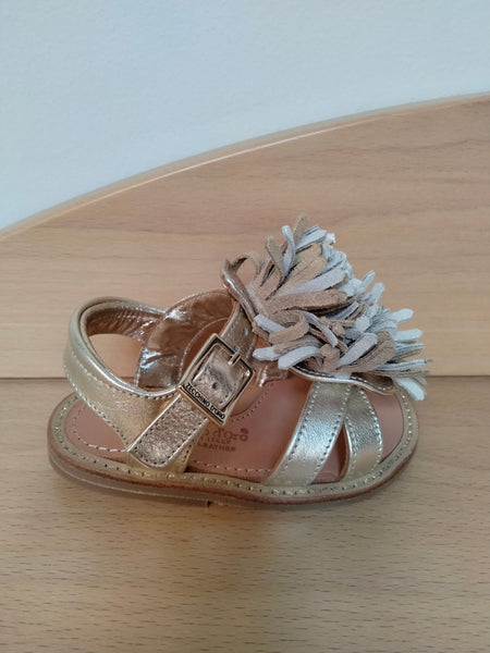 Sandalo oro, pelle, Zecchino d'Oro
