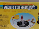 Vulcano con sismografo