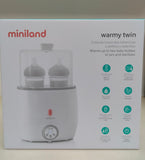 Warmy Twin Miniland/ scaldabiberon e doppio sterilizzatore