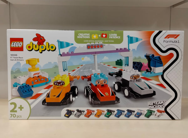 LEGO Duplo F1 Team, auto e piloti