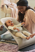 Sdraietta Balance Soft Cotone/Jersey beige-grigio Babybjörn