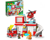 Caserma dei pompieri ed elicottero Lego Duplo