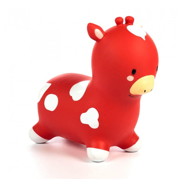 Mucca rossa cavalcabile Tryco - Petrini