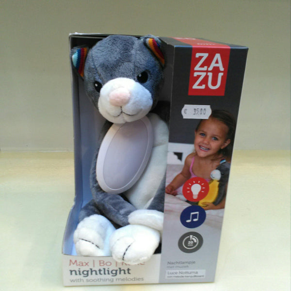 Peluche gatto con luce notturna e melodie Zazu Zazu - Petrini