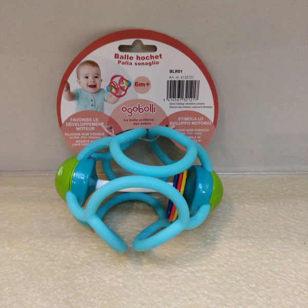 Ball hochet palla sonaglio azzurra