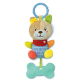 Lovely Soft Dog Rattle Baby Clementoni