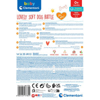 Lovely Soft Dog Rattle Baby Clementoni