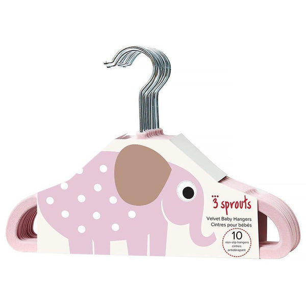 Set da 10 grucce Elefante rosa 3 Sprouts 3 Sprouts - Petrini