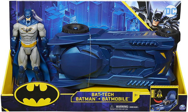Bat-Tech Batman + Batmobile Spin Master - Petrini