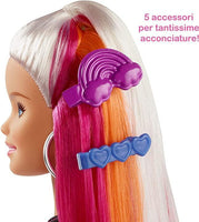 Barbie capelli arcobaleno Mattel - Petrini