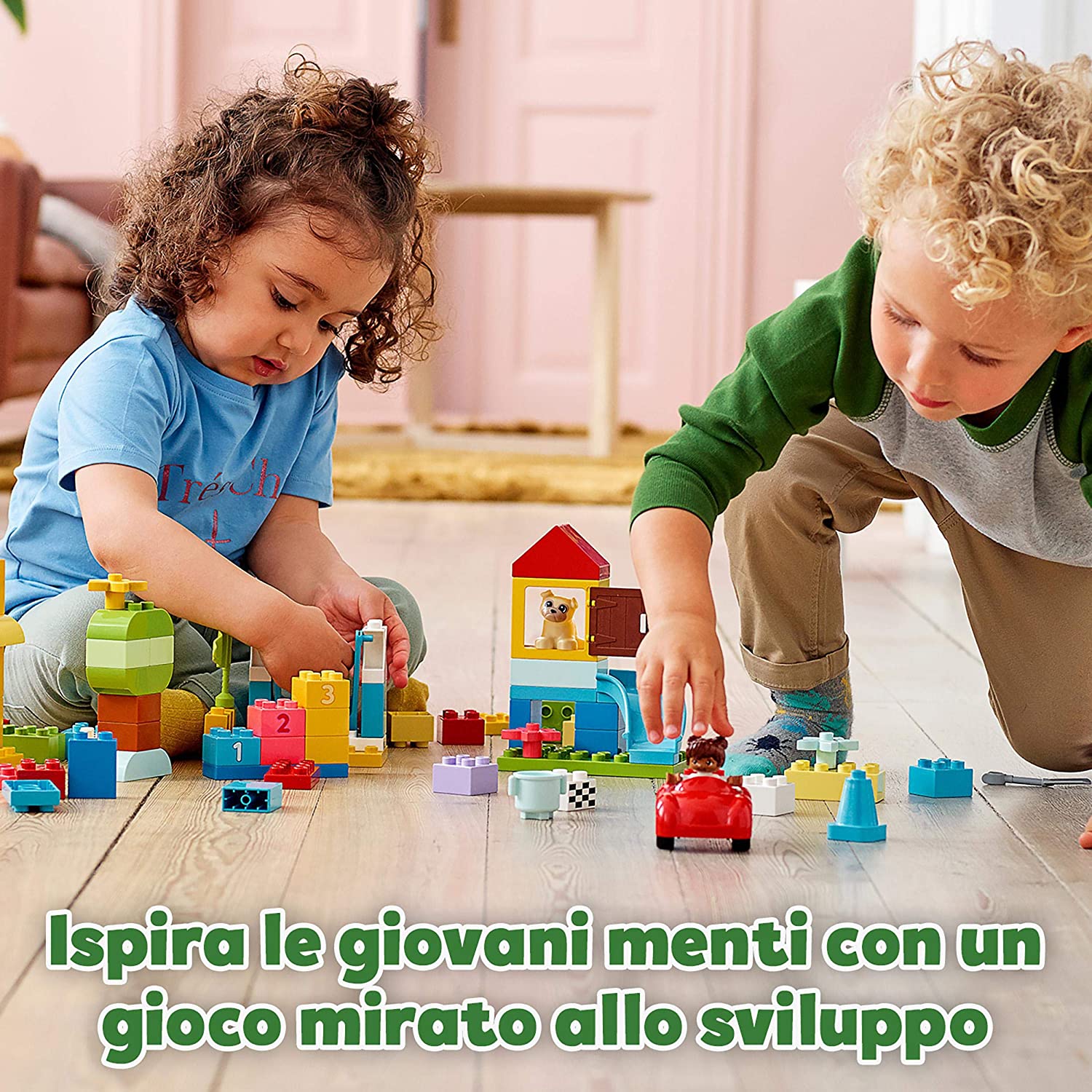 LEGO DUPLO 10914 Classic Deluxe Contenitore di Mattoncini Grande, Giochi  Educativi per Bambini Creativi di 1,5+ Anni