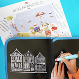 Libro lavagnetta con gessi - San Francisco Jaq Jaq Bird - Petrini