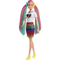Barbie Leopard Rainbow Hair Mattel - Petrini