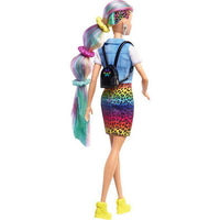 Barbie Leopard Rainbow Hair Mattel - Petrini