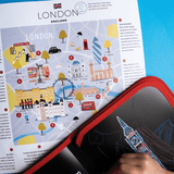 Libro lavagnetta con gessi - Londra Jaq Jaq Bird - Petrini