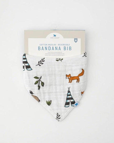Bandana Bib "Amici della foresta" Little Unicorn Little Unicorn - Petrini