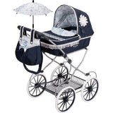 Carrozzina azzurra h 81 cm Classic Romantic - Petrini